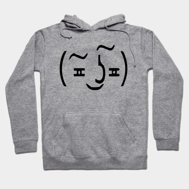 Black | (͠≖ ͜ʖ͠≖) Suggestive Lenny Face Hoodie by MaknArt